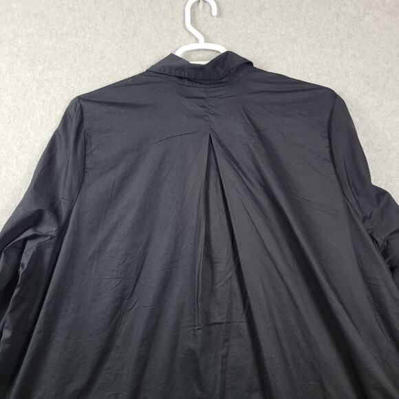 Old Navy 100% Cotton Black LS Knee Length Shirt Dress Women's Plus 3X - Picture 7 of 12